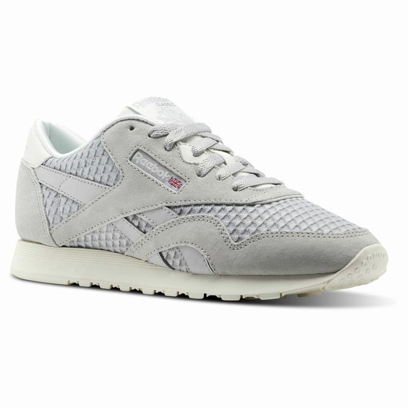 Reebok Classic Nylon Mesh Tenisky Damske - Siva/Červené LQ5223KB